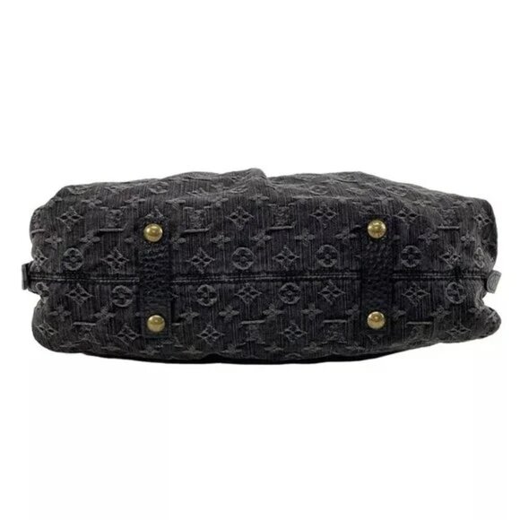 100% Authentic LOUIS VUITTON Neo Cabby GM Noir (Black) Monogram Denim 916-11924 - Picture 5 of 14